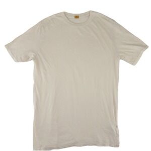 Adriano Goldschmied AG Basic Crew Neck T Shirt Men's Medium Beige